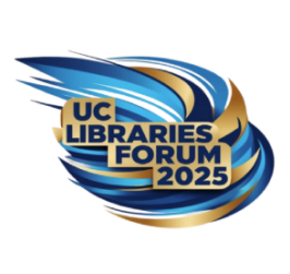 UC Libraries Forum 2025 logo with swirl design 